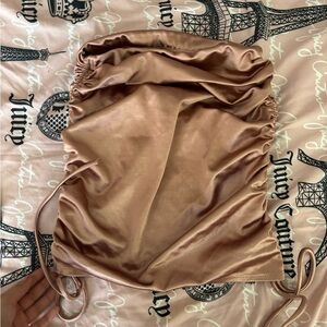 windsor satin ruched skirt